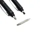 20 pçs/lote 6 em 1 ferramenta caneta esferográfica chave de fenda régua nível espírito multi-função alumínio tela toque caneta stylus 240202