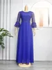 Plus Size African Party Dresses for Women Fashion Dashiki Ankara Lace Wedding Gowns Elegant Turkey Muslim Maxi Dress 240126