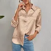 Blouses Femmes Femmes Chemise Léopard Imprimer Manches Longues Revers Cardigan Formel Style D'affaires Blouse Pour Le Printemps Applique Lisse