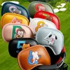 9/10Pcs Tragbare PU Golf Club Eisen Head Covers Schutz Golfplätze Kopf Abdeckung Set Golf Zubehör Golf Putter abdeckung Golf Headcover 240127