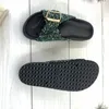 Chinelos sapatos para mulheres plataforma grossa interior ao ar livre fivela de metal lantejoulas chinelo viagem flip flop praia