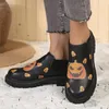 Geklede schoenen Dameslaarsjes Mary Jane Meisjes Mode Outdoor Platform Antislip Loafers Klassieke Retro Print Pumps Hakken Dames