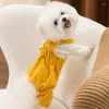 Abbigliamento per cani Orso giallo Abbigliamento a quattro zampe Abbigliamento inverno Cucciolo Cucciolo comodo e caldi pantaloni per animali domestici XS-XL