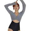 Costume da bagno coreano da donna Costume intero a maniche lunghe coreano Costume da bagno imbottito patchwork pied de poule Monokini Beachwear