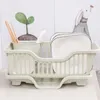 Kitchen Storage Bowls Countertop Dinnerware Chopsticks Spoons Organizer Rack Drain Board Dish Drying Utensils Drainer