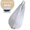 ショッピングバッグ折りたたみ袋再利用可能な旅行食料品店の環境にやさしいワンショルダーハンドバッグ漫画サボテン印刷トート