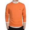 Primavera otoño Casual Polos Jersey hombres jerseys sólidos manga larga 100% algodón Harmont cuello redondo Blaine suéteres de talla grande 240122