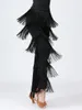 Women's Pants 2024 Sexy In Women Fringed Trousers Multi-layer Solid Color Dance Tassels Party Female Clothes Plus Size