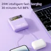 Miniso 100W Power Bank 30000mAh Fast Charging PD 20W Portable Power Bank med inbyggd kabel flerfärgad matchande gratis frakt