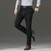 Calças de brim masculinas para homens estiramento masculino calças de cowboy calças elásticas trabalho wear 90s streetwear com bolsos em linha reta de alta qualidade denim baggy