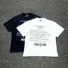 Men's T-Shirts Vintage distressed washed short sleeved Kirt manuscript Kurt Cobain American vtg casual loose T-shirt