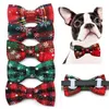 Ropa para perros Gratis 300 unids Arcos de Navidad Collar extraíble Pet Bow Tie Accesorios Suministros Pequeños Bowties