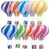 Дети для мальчиков и девочек на первый день рождения, складной воздушный шар в форме фонаря, розовый, синий, свадебный декор для крещения, подвесное бумажное ремесло 240127