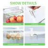 Kitchen Fruit Food Storage Box Plastic Clear Fridge Organizer Slide Under Shelf Drawer Boxes Rack Holder Refrigerator Accessorie 240125