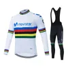 Movistar Team Langarm Radfahren Trikots Ropa Ciclismo Maillot Fahrrad Kleidung Atmungsaktive Mtb Fahrrad Kleidung 240131