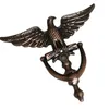 Zinklegering Antik europeisk stil Eagle Head Door Knocker Door Knockers Home Decor Ring Möbler Handtag Hårdvara 240127