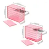 Makeup Brushes 5 Layers Transparent Eyelash Box Acrylic Lash Pallet Holder False