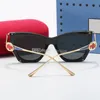 Óculos de sol de luxo quentes Polaroid Lens Designer para mulheres Mens Goggle Full Frame Senior Eyewear para mulheres Adumbral Óculos Frame Vintage Metal Sun Glasses com caixa
