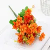 Decorative Flowers Landscaping Fake Colorful Simulated Wildflower Bouquets For Home Decoration Natural Look Silk Artificial Shrubs