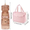 Storage Bags Portable Hanging Multi Compartment Easy Clean Outdoor Cosmetic Anti Scratch Toiletry Bag Wear Resistance Makeup Zipper