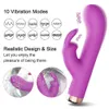 Rabbit Vibrator for Women Clit Clitoris Stimulator G Spot Dildo Silicone Sex Toys Masturbator Female Adults Goods 240202