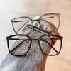 Solglasögon ramar fyrkantig form blått ljus blockerande glasögon kvinnor transparent stil herrram tr90 material kvinnors