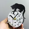 Horloges murales Horloge de réfrigérateur de chaton portable pour la décoration