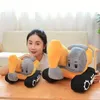 2638 CM Creativo Escavatore Peluche Ripiene Morbido Macchina Cuscino Bambola Kawaii Home Decor Ragazzi Bambini Regali di compleanno 240130