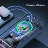 10000mAh Magnetic Qi Wireless Charger Transparent Power Bank för iPhone 14 13 12 Series Mini Powerbank för Xiaomi Huawei Samsung