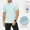 Polos pour hommes Luku européen décontracté couleur unie sport séchage rapide t-shirt à manches courtes unisexe fitness formation uniforme polo chemise