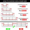 Housmife Elastic Soffa Covers for Living Room Funda SOFA Couch Cover Chover Protector 1234Seater Geometric Slipcovers 240119