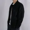 Camicie casual da uomo Abbigliamento da lavoro Abbigliamento autunnale giapponese 2024 Cappotto Camicia a maniche lunghe color kaki Cotone comodo e spesso