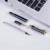 Presentförpackning förpackning Luxury Metal Ball Point Penns School Business Office Signature Roller Pen Student Stationer Supplies Writing 240119