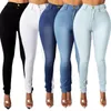 Women's Jeans Denim Leggings Trendy High Waist Skinny With Zipper Pockets Streetwear Trousers For A Stylish Look