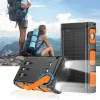 Solar Power Bank 30000 mAh Handkurbel PD 20 W Schnellladung Poverbank mit Kabel Camping Licht für iPhone Samsung Xiaomi Powerbank