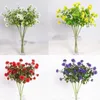 Flores decorativas 5pcs simulado flor de dente de leão plantas artificiais buquê falso plástico multicolorido