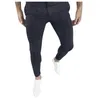 Men's Pants Mens Four Seasons Fashion Casual Plaid Printed Pocket Zipper Button Feet Suit Running Workout Jogging Long