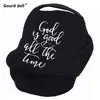 born Breastfeeding Cover God Is Good All The Time Nursing Cover Baby Car Seat Cover Infant Stroller Breast Feeding Scarf 240119