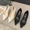 Scarpe eleganti 2024 Scarpe con tacco nero Décolleté blu scuro Décolleté con zeppa a punta Sandali con lacci Donna Bocca poco profonda Ultima punta arancione Casual Fine Sl