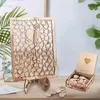 Party Supplies Vickyo Wedding Decoration Guest Drop Box Wooden Square Heart Card Book For Anniversary Gift
