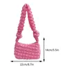 Evening Bags Women Padding Shoulder Bag Lightweight Quilted Tote Handbag Soft Pleatd Satchel Puffy Underarm Commuting