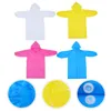 Raincoats 4 pcs crianças capa de chuva poncho impermeável viagens crianças chuva engrossar para eva menina espessamento