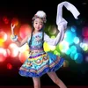 Abbigliamento da palcoscenico Abiti da ballo per minoranze Maniche per ragazze mongole Spettacolo per bambini tibetani