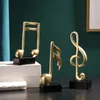 3 pièces décor de musique Sculpture Statue Note Figure Style moderne résine bureau à domicile bureau meuble TV cadeaux Souvenirs 240123