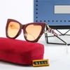 Óculos de sol de luxo quentes Polaroid Lens Designer para mulheres Mens Goggle Full Frame Senior Eyewear para mulheres Adumbral Óculos Frame Vintage Metal Sun Glasses com caixa