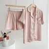 Ropa de dormir para mujer, pijamas bordados sexys de rayón, pijamas de plumas de lujo, pantalones camiseros, pantalones de manga larga, conjunto de ropa de dormir suelta