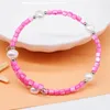 Bracelets porte-bonheur Bracelet de perles blanches d'eau douce naturelles, coquille carrée, ouverture perlée, amour souhait, bijoux pour femmes B80