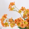 Fiori decorativi 45 cm 3 forchette/bouquet artificiale piccolo fiore di tung fiordaliso matrimonio in seta decorazione del soggiorno ornamento da tavolo finto
