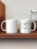 Mugs Heart Hand Sign Cute Love Coffee Mug Funny Tea And Cups Thermo Cup To Carry Ceramic