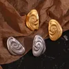 Серьги-гвоздики Cochlear Conch с геометрическим рисунком, гипоаллергенные ювелирные изделия из золота 18 карат, серебряного цвета, аксессуары из нержавеющей стали 316L